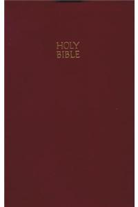 KJV, Reference Bible, Personal Size, Giant Print, Imitation Leather, Burgundy, Red Letter Edition