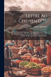 Lettre Au Citoyen D***,: Député À La Convention Nationale, Par Julien Raymond, Colon De Saint-domingue, Sur L'état Des Divers Partis De Cette Colonie, Et Sur Le Caractère De