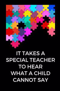 It Takes a Special Teacher to Hear What a Child Cannot Say