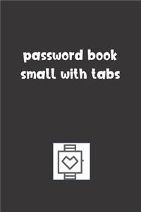 Password Book Small With Tabs