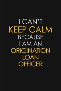 I Can't Keep Calm Because I Am An Origination Loan Officer