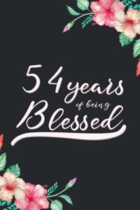 Blessed 54th Birthday Journal