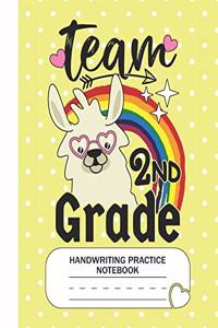 Team 2nd Grade - Handwriting Practice Notebook