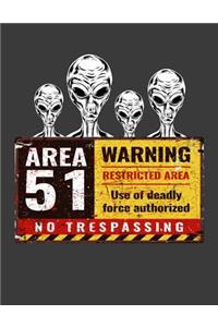 Area 51 Warning Restricted Area Use Of Deadly Force Authorized No Trespassing