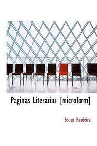 Paginas Literarias [Microform]