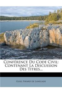 Conférence Du Code Civil