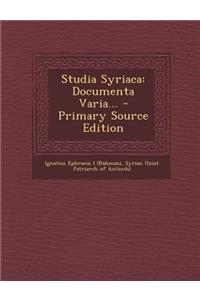 Studia Syriaca