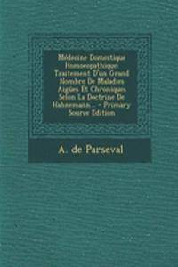 Médecine Domestique Homoeopathique