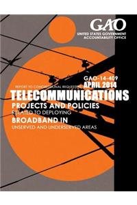 Telecommunications Projects and Policies Related to Deploying Broadband in Unserved and Underserved Areas