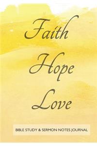 Bible Study and Sermon Notes Journal