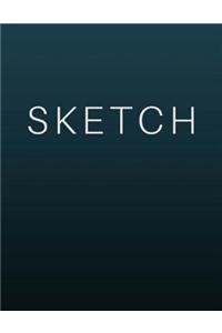 Sketch - Art Sketch Book / Gradient Blue Notebook