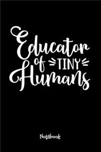 Educator of Tiny Journal Black Cover