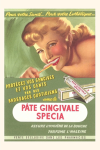 Vintage Journal Ad for French Gum Cream