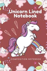 Unicorn Lined Notebook - Composition Notebook