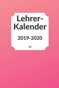 Lehrerkalender 2019 2020 A5