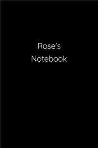 Rose's Notebook: Notebook / Journal / Diary - 6 x 9 inches (15,24 x 22,86 cm), 150 pages.