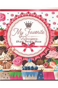 My Favorite Recipes, Blank Recipe Book