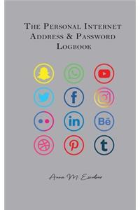 The Personal Internet Address & Password Logbook: Internet Log Book Organizer with Alphabetical Tabs