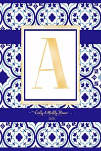 Weekly & Monthly Planner 2020 A