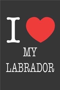 I Heart My Labrador Notebook