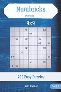 Numbricks Puzzles - 200 Easy Puzzles 9x9 Book 1