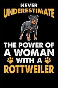 Never Underestimate The Power Of A Woman With A Rottweiler