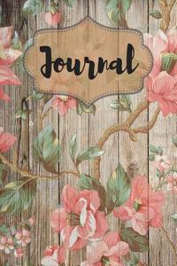 Vintage Flower Pattern Journal