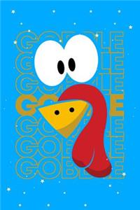 Turkey Face Gobble Gobble Journal Notebook