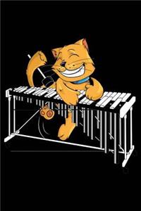 Cat Playing Vibraphone Jazz Marimba Journal