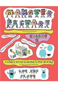 Cut and paste Worksheets (Cut and paste Monster Factory - Volume 2)