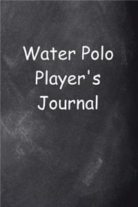 Water Polo Player's Journal Chalkboard Design