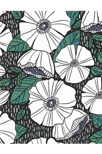 White Floral Giant Sketchbook: Large Sketchbook - 600 Pages (300 Sheets), Giant Sketchbook Floral, Gifts for Women