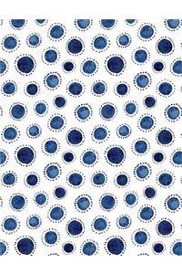 Big Fat Journal Notebook Indigo Blue Ink Design