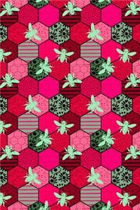 Journal Notebook Honey Bees Pattern 5