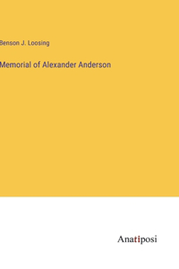 Memorial of Alexander Anderson