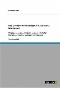 Goldene Perlenmaterial nach Maria Montessori