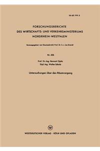 Untersuchungen über den Räumvorgang