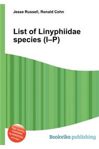 List of Linyphiidae Species (I-P)