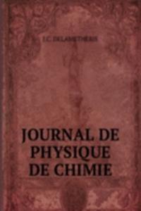 JOURNAL DE PHYSIQUE DE CHIMIE