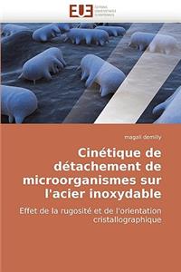 Cinétique de détachement de microorganismes sur l''acier inoxydable