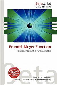 Prandtl-Meyer Function