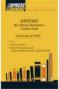 History BA (Hons) Semester I Course Pack : University of Delhi