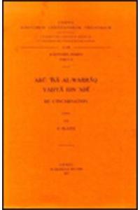 Abu'Isa al-Warraq, Yahya'Adi. De l'incarnation