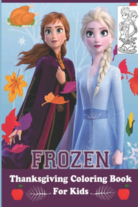 Frozen Thanksgiving Coloring Book For Kids