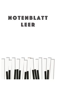 Notenblatt Leer