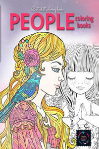 Best adult coloring books, People coloring books