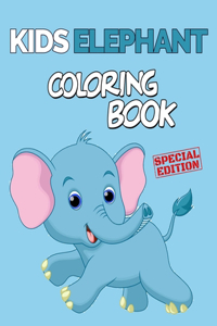 Kids Elephant Coloring Book