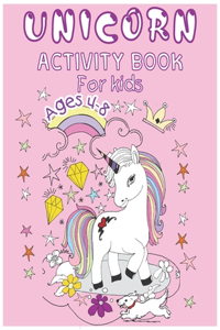Unicorn Activity Book for Kids Ages 4-8