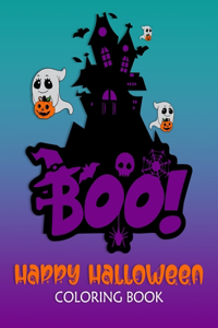 BOO! Happy Halloween Coloring Book