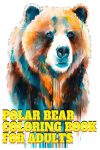 Polar bear coloring book for adults